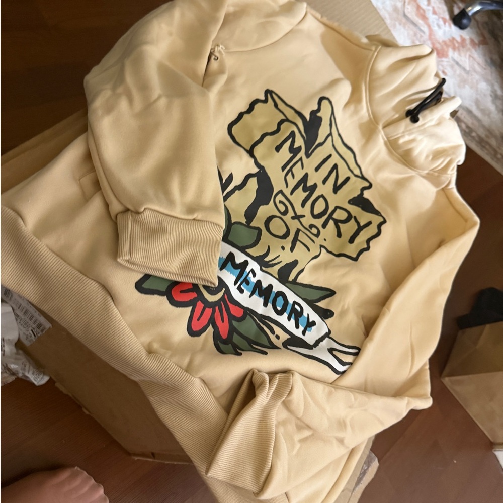 Men's Cream Graphic Sweater